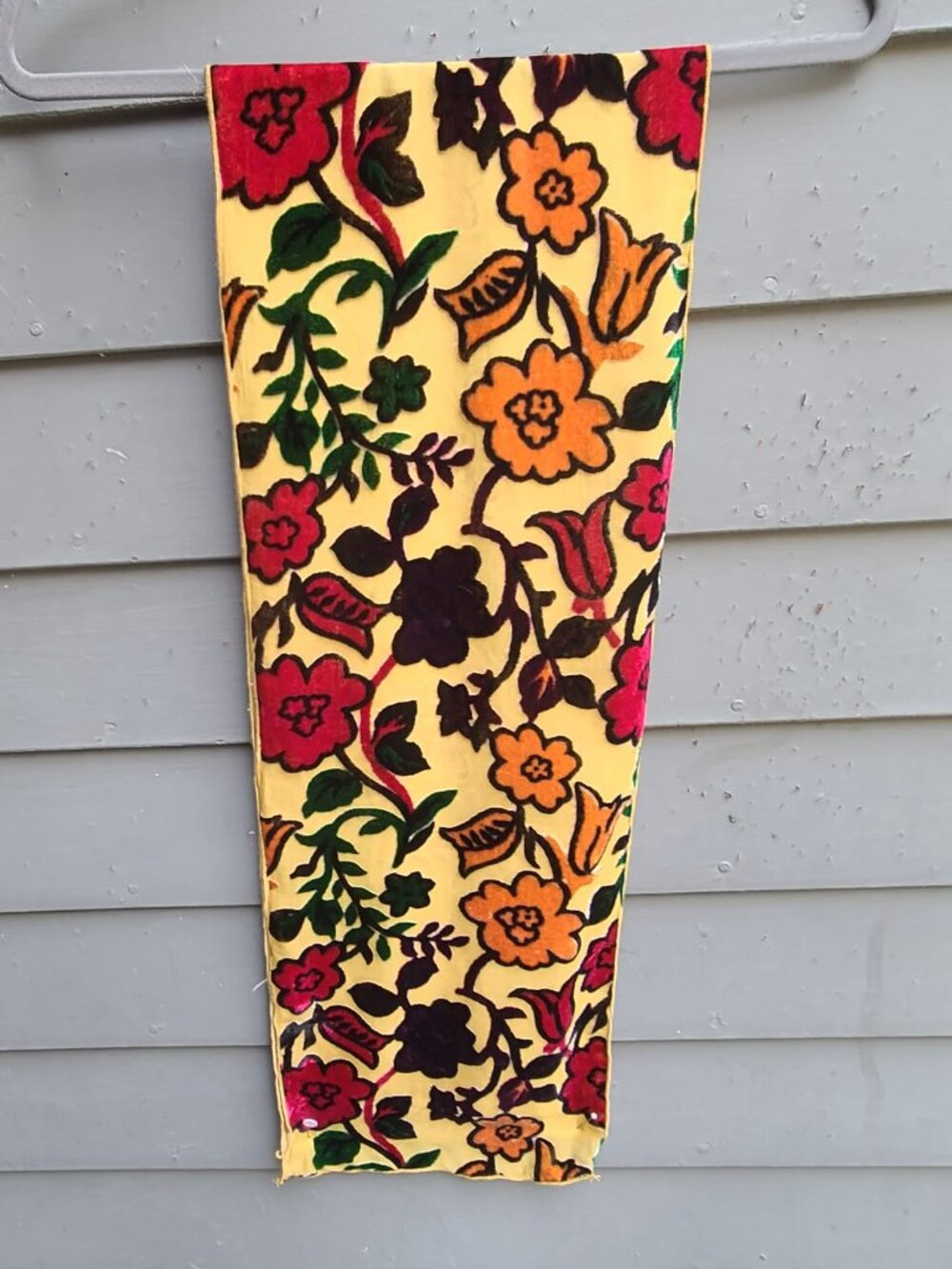 Vintage Burn Out Scarf Source Unknown